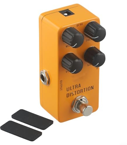IRIN Guitar Effect Pedal Combining Wah, Distortion, Overdrive, Delay, Reverb and Compressor for Unique Sounds (RS17 Orange)