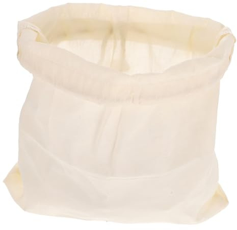 iplusmile Bolsa de Algodón con Cordón para Filtrado Fino Malla de Alta Resistencia para Vino Café Leche de Frutos Secos y Jugos Reutilizable y Práctica