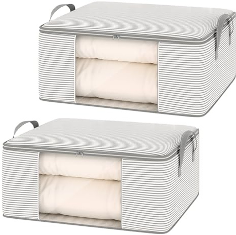 2 Piezas 55 x 35 x 25cm Bolsa Almacenaje Ropa, Bolsas de Almacenaje de Ropa