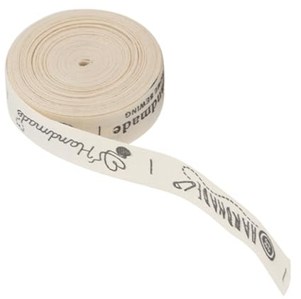 Yusat Nastro di cotone, per artigianato e fai da te, 1,5 cm x 4,6 m, decorazioni con nastro di filo di cotone, ideale per realizzare biglietti, progetti di cucito, artigianato o (filo e