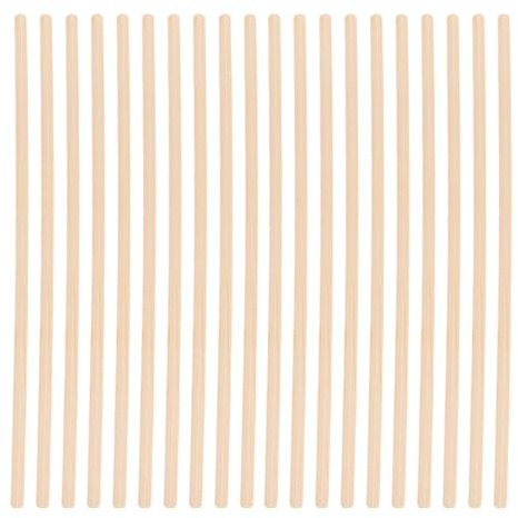 JOYOFREELY Listelli Colore Beige Triangolari Isosceli 6mm X 30cm in Legno 20 Pezzi per Rifinitura Cornici Finestre e Modelli Fai-da-te per Bricolage Creativo e Decorazione Artigianale