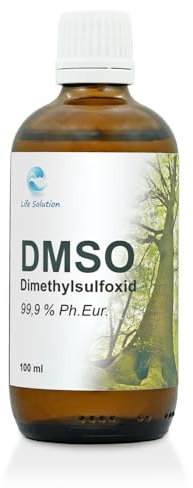 Life Solution - DMSO Dimethylsulfoxid 99,9% - pharmazeutische Reinheit - DMSO flüssig unverdünnt - 100 ml in Braunglas