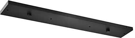 Four Pendant Light Linear Canopy Accessory Light Kit, 38 inch Flush Mount Cluster Canopy, Hanging 4 Lights with One Outlet Box for Kitchen Island, Mounting Hardware Included, Matte Black