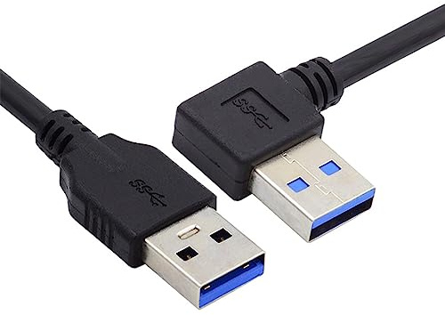 NFHK 90 graders rätvinklad USB 3.0 En typ hane till rak A-typ manlig datakabel 40 cm