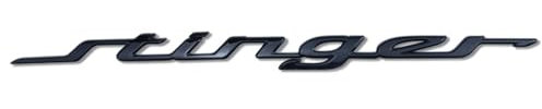 Auto Abzeichen Logo Aufkleber für Kia Stinger GT, Emblem FürAuto Modifikation Fahrzeug Wasserdicht Dekoration Car Styling Dekorative Zubehör, Black