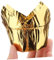 Ciieeo 50pcs Muffin Cake Cups Black and Gold Cake Moulding Holder Foil Cupcake Cups Parchment Cupcake Liners Gold Trim Foil Cupcake Wrapper Paper Cups Cake Accessory Tulip Decorate