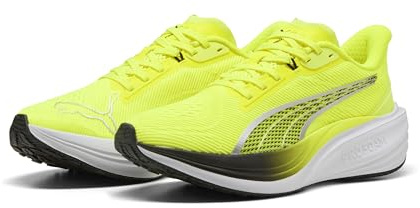 Puma Darter PRO - Scarpe per Jogging su Strada Unisex, Yellow Alert-Puma Black,