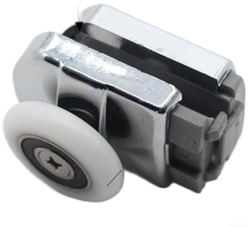 Rulli scorrevoli lisci per porta della doccia con struttura in rame e plastica per un movimento stabile e affidabile della porta del bagno (B)
