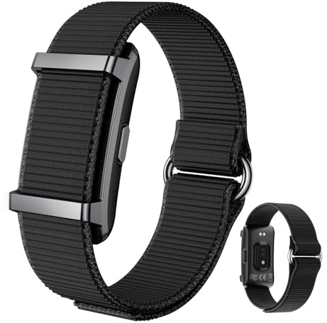 Braccialetto intelligente fitness tracker per uomo e donna, Smart Watch 24/7 frequenza cardiaca sonno stress HRV Monitor, oltre 170 modalità sportive, 2 cinturini, app gratuita nera