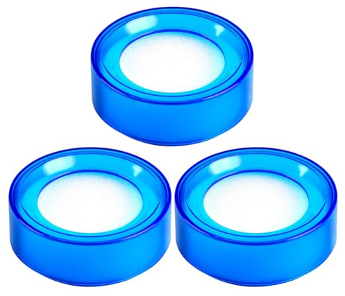 DOITOOL Éponge Humide Comptage Argenté Lot de 3 Accessoires, Humidificateur Doigts Antidérapant pour Banque et Caissier Usage Professionnel