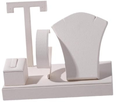 LRXFPIYF Expositor de Joyas, Barra para Guardar Pulseras, Busto, Organizador de Pulseras para el hogar, Colgantes, escaparate de Tiendas, Pendientes, Beige