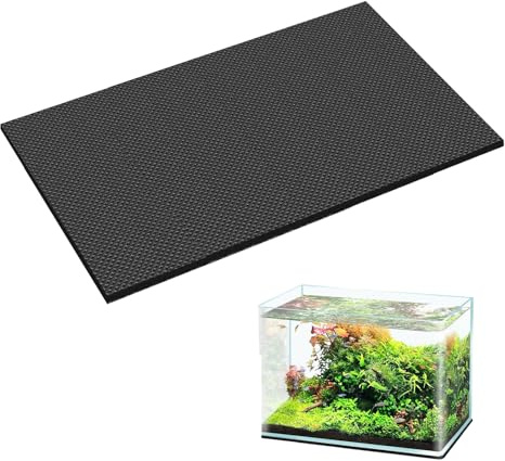 Akvarium underlägg 60 x 30 cm, 5 mm, skumplastmatta | Elastisk neoprenskyddsmatta. Perfekt för tunga aquascaping-stenar, näringsjord och terrarium (t.ex. 60 x 30 x 40).