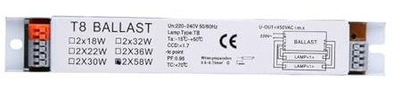 Balasto para lámparas fluorescentes, Y1UD T8 2x18/30/58W Fluorescent Light Electronic Ballast