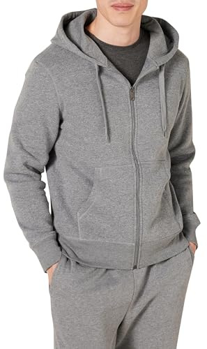 Amazon Essentials Men's Full-Zip Fleece Hoodie (Available in Big & Tall)