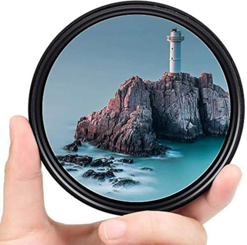 Yangers Filtro ND a densità neutra variabile 2-32 - 400, ND2 regolabile a ND400 (8 stop) set kit per Canon Nikon Sony DSLR fotocamera con scatola di immagazzinaggio (77mm)