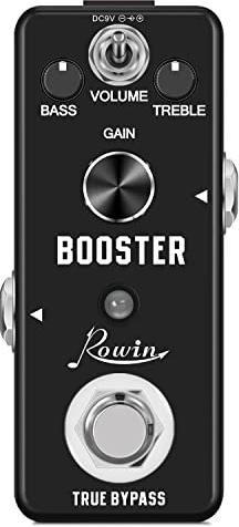 Rowin Booster Pedal with Rich Distortion Sound True Bypass LEF-318