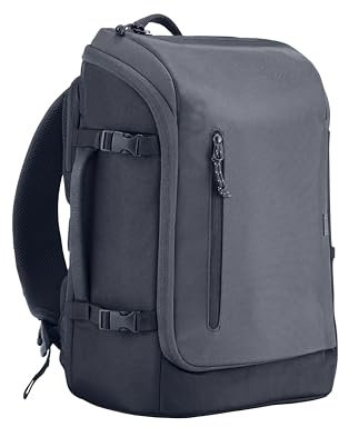 HP Laptop-Rucksack | für 15,6 Laptops | 25L(nicht erweitert)/30 L(erweitert) | wasserabweisend | unisex | 860 g | verschließbare Reißverschlüsse | reflektierendes Material | RFID-Fach | Grau