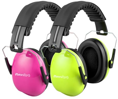 MelonArt 2 Pack Noise Cancelling Headphones for Kids Adult, Toddler Ear Protection Ear Muffs for Autism Sensory, 27dB Noise Reduction Head Phones Soundproof for Shooting Monster Jam Concert Fireworks