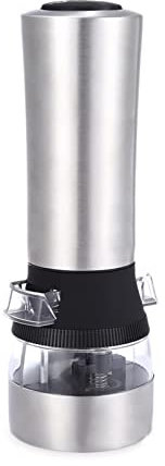 FEELIN La Salière et la Poivrière Chili Mill en Acier Inoxydable Assaisonnement Mill Chili Mill Prime Salt Papin Herbe Grinder Accessoires de Cuisine 2 en 1 (8,4 Pouces) Moulin à Poivre