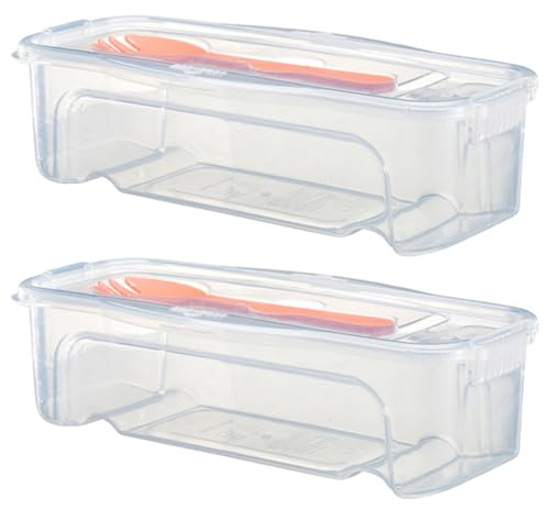 CAKEEYUM Olla para Pasta con colador y Olla apilable para microondas con Tapa y Tenedor, sin BPA, Ideal para el hogar, la Escuela, la Oficina.