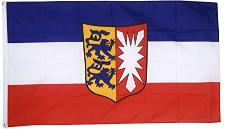 flaggenfritze Bandiera/Bandiera Germania Schleswig-Holstein – 150 x 250 cm + GRATIS Sticker Bandiera, XXL