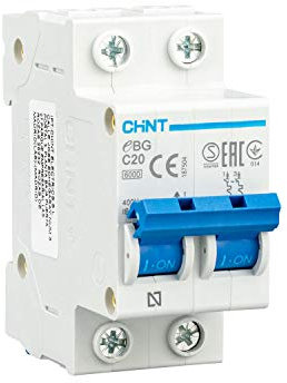 CHINT Interruptor Automatico 2P serieGB Magnetotermico Gama Domestica Curva C (20A)