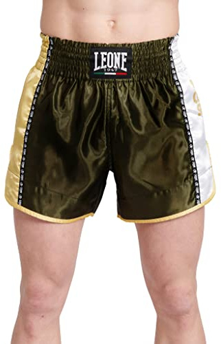 LEONE 1947 Training Pantaloncino Kick-Thai Unisex – Adulto, Verde, AB760