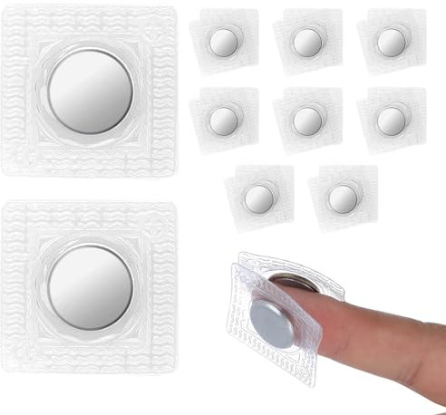 SEMINISMAR Magnete zum Einnähen,Hidden Sew Magnetverschluss,Unsichtbare Magnetknöpfe,Nähen Magnet Knopf,Hidden Sew Magnetverschluss,Zubehör zum Nähen für Handtaschen Kleidung Lederhandwerk,8 Paar