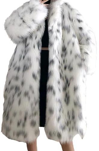 Manteau Fausse Fourrure Femme Grand Taille d'Hiver Chaud Moelleux Mi-Long Élégant - Veste Imitation Fourrure Chaude