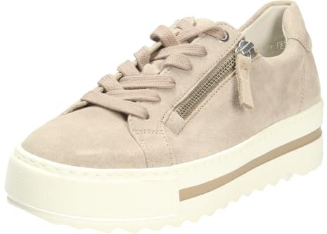 Gabor Damen Low-Top Sneaker, Frauen Halbschuhe,Moderate Mehrweite (G),Freizeit,sportlich,straßenschuhe,Strassenschuhe,Silk,39 EU / 6 UK