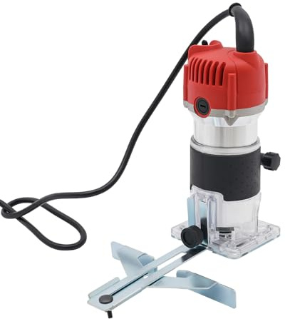 800 W 220 V träfräs, kantfräs, elektrisk handträtrimmer, justerbar fräsmaskin, router, fräs, trälaminator, för träspårning, kantskärning