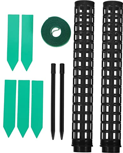 KONTONTY Conjunto De Columnas De De para Plantas Monstera Soporte para Plantas De Exhibición para Jardín y Decorativo Material De Plástico Color Negro