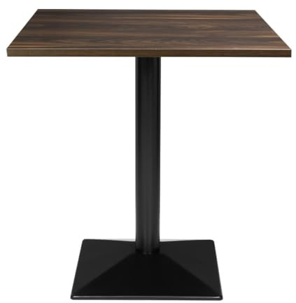 Bolero Complete Table Square Dark Wood Effect, 700 mm