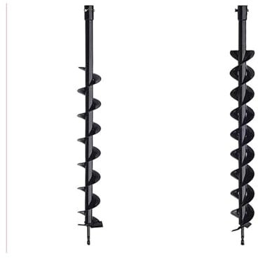BKRZRN Broca barrena for Tierra de 60 mm × 800 mm, Perforadora de cercas, Apta for excavadores de pozos de Gasolina, Accesorios for Herramientas eléctricas(Single Blade)
