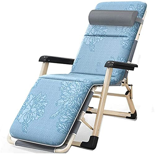 Loungestol – hopfällbar vilstol utomhusstol med flera positioner avkopplingsstol för strand uteplats trädgård camping – bärbara gräsmattsstolar (D) FANDIAO