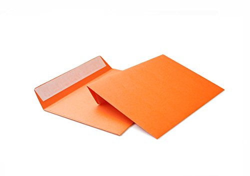hochwertige Briefumschläge C6 114x162 mm (orange) 120 g/m² ohne Fenster haftklebend (Artikel 505A)(100)