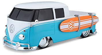 Bauer Spielwaren 582078 Bus T1 Pickup Surf Ferngesteuertes Auto, blau-weiß