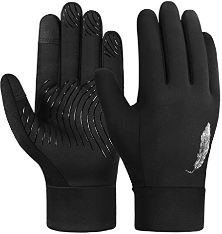 Winter Handschuhe Kinder Fahrradhandschuhe Touchscreen - Anti-Rutsch Winddichte Radhandschuhe Herbst früher Winter Laufen Winterhandschuhe Junge Mädch für Outdoor Sport Fahrrad 4-12 Jahre