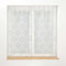 Douceur d'Intérieur, coppia di tende con passanti (2 x 60 x 120 cm) Levita, bianco, tulle operato applicato