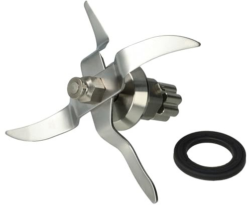 vhbw Couteau de mixeur remplacement pour Silvercrest SKMK1200C3-28 pour robot culinaire - Avec 4 lames en acier inoxydable