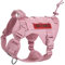 OneTigris Hundegeschirr, FIRE Watcher Taktische Geschirr MOLLE Sicherheitsgeschirr Service Hunde Hundeweste mit 1 Griffe und 2 No-Pull D-Ring 1000D Nylon (XS, Rosa)