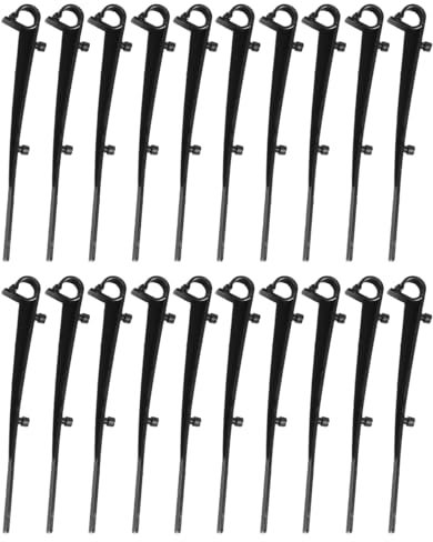 Tiardey 20pcs Gutter Brush Clips Gutter Brush Leaf Guard Fixing Clip Gutter Net Clip Plastic Gutter Guard Clip