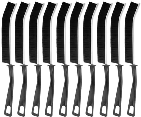 10 PcsCepillo Limpieza Grietas, Cepillo Limpieza Hogar Ducha Baño, Cepillo Limpia Juntas de Esquinas de Cerdas DurasCepillo para Limpiar Juntas Grietas Inodoro Alféizar de Ventana, etc