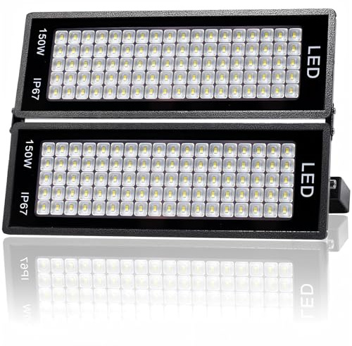 Indmird Foco LED Exterior 300W, 36000LM Focos Led 7000K Blanco Frío Proyector Leds Impermeable IP66 Luz led exteriors para Garaje Jardín Granja Fábrica Almacén Estadio