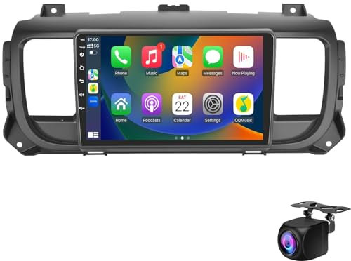Android 15 Bilstereo För Ci-troën Jumpy 3/Pe-ugeot Expert/To-yota Proace 2016-2021 Med Trådlös Carplay Och Android Auto, 9 IPS-pekskärm Med GPS Wi-Fi Bluetooth FM-radio Backkamera(Color:M400S)