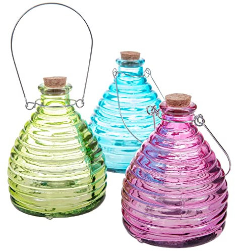 SIDCO Wespenfalle Glas m. Aufhänger Insektenfalle Bienenfalle Fliegenfalle ohne Chemie