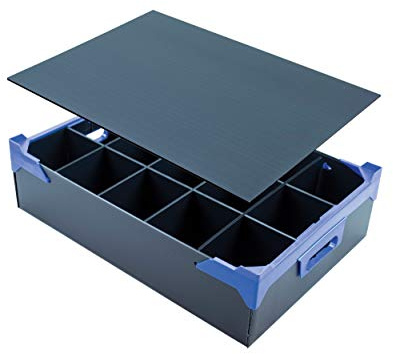 Caterbox Pint Glass Storage Box with Lid | 15 Cells | Max Glass/Item Height 160mm, Width 95mm