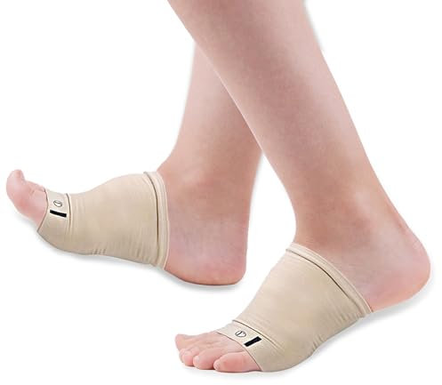Mars Wellness - Manicotto di supporto per arco metatarso a compressione per piedi piatti, fascite plantare, sollievo dal dolore al piede, sperone calcaneare, taglia unica, 1 paio