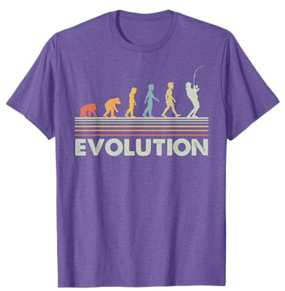 Regalo de evolución de Pesca Vintage para Pescadores Camiseta