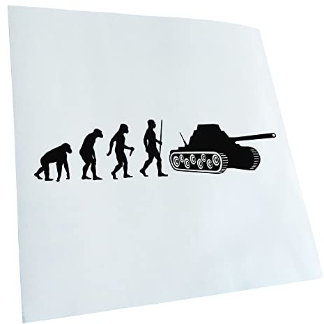 Kiwistar - Autocollant - évolution de la guerre - noir - G24 - Pour voitures, vélos, véhicules, motos, cyclomoteurs, tuning, vitres arrière